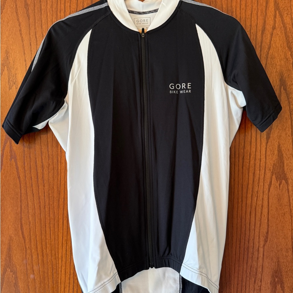 Gore Bike Wear Black and White Cycling Jersey